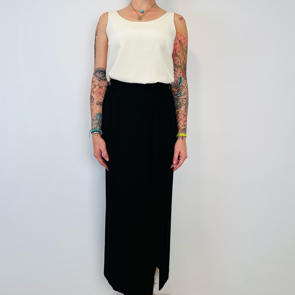 Lord&Taylor Skirt Maxi Front Slit Column - Picture 5 of 8